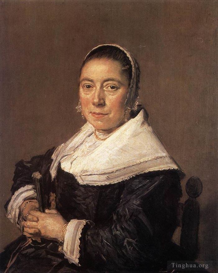 Frans Hals Ölgemälde - Porträt einer sitzenden Frau, vermutlich Maria Veratti