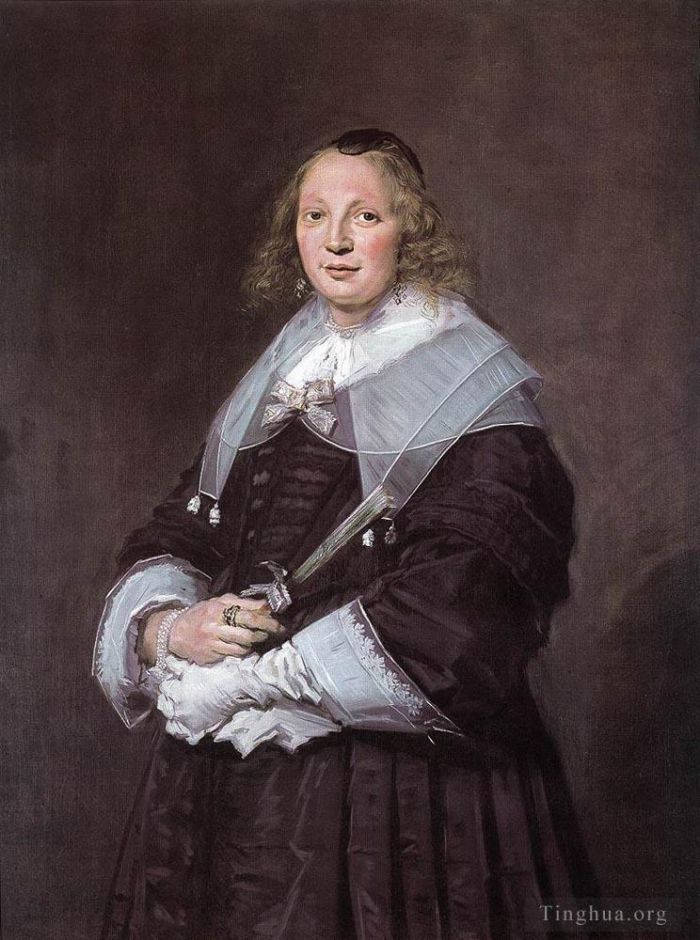 Frans Hals Ölgemälde - Porträt einer stehenden Frau