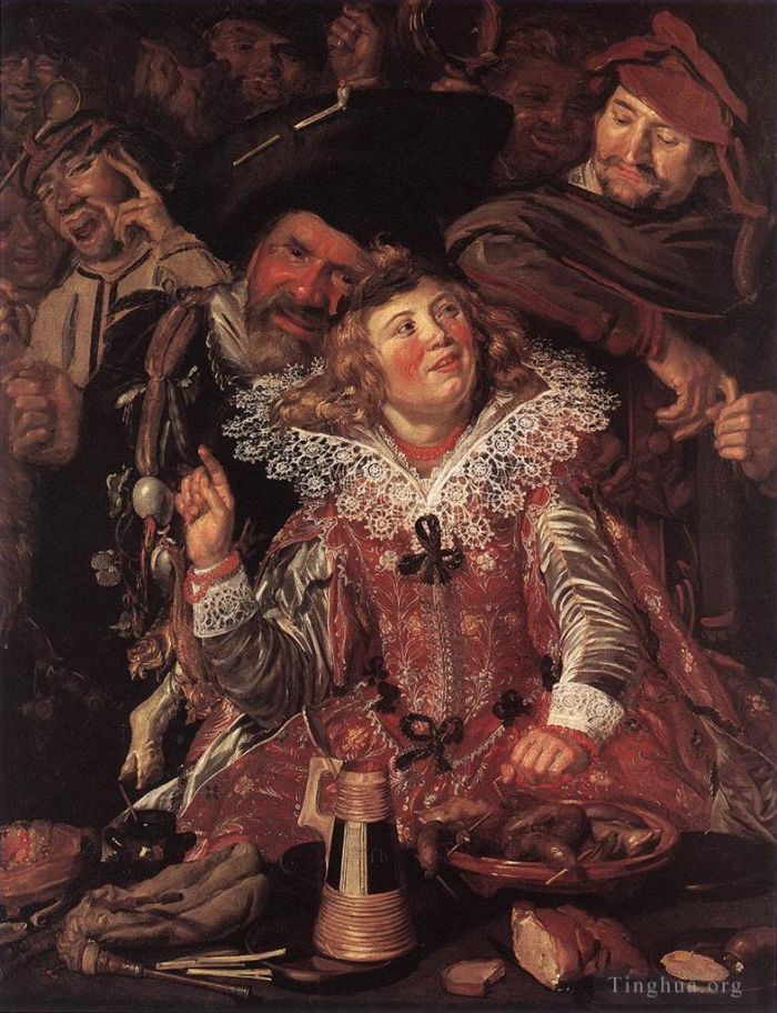 Frans Hals Ölgemälde - Fastnachtsfeiernde