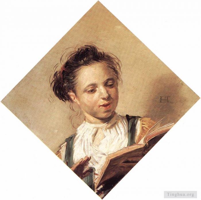 Frans Hals Ölgemälde - Singendes Mädchen