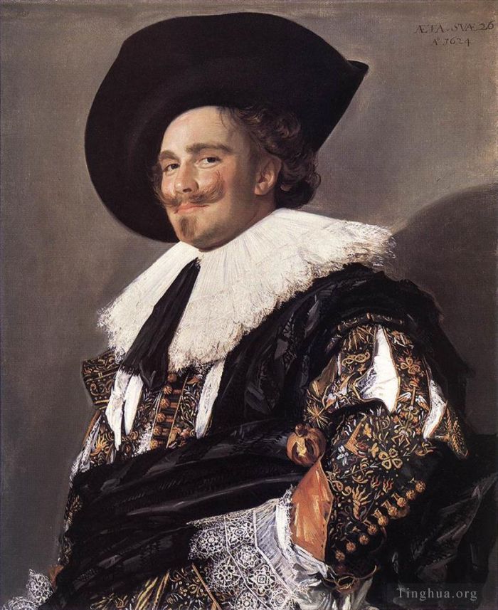 Frans Hals Ölgemälde - Der lachende Kavalier
