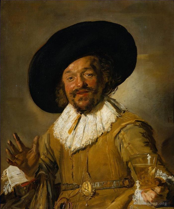 Frans Hals Ölgemälde - Der fröhliche Trinker