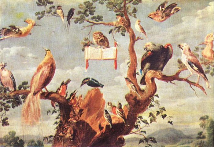 Frans Snyders Ölgemälde - Konzert der Vögel 2
