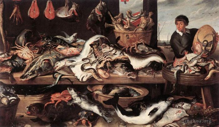 Frans Snyders Ölgemälde - Fischhändler