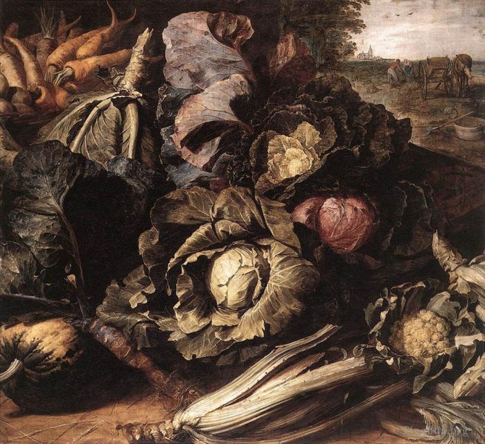 Frans Snyders Ölgemälde - Gemüsestillleben