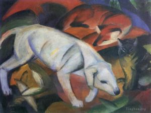 Franz Marc Werk - Drei Tiere