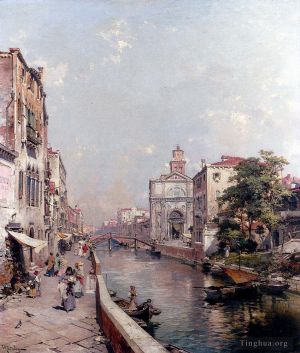 Franz Richard Unterberger Werk - Rio St. Geronimo Venezia Venedig Venedig