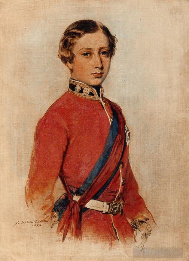 Franz Xaver Winterhalter Ölgemälde - Albert Edward Prinz von Wales 1859