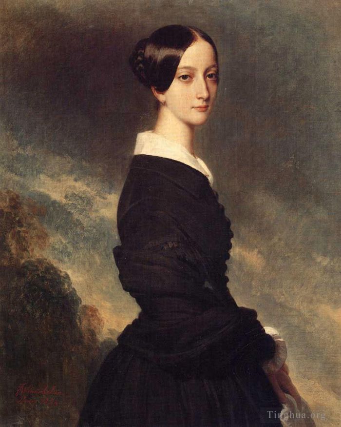 Franz Xaver Winterhalter Ölgemälde - Francoise Caroline Gonzague Princesse de Joinville 1844