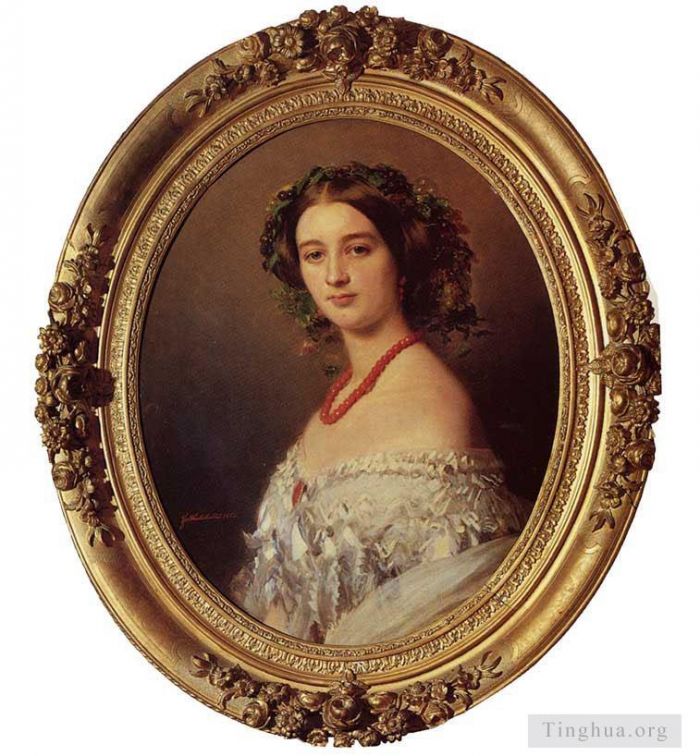 Franz Xaver Winterhalter Ölgemälde - Malcy Louise Caroline Frederique Berthier de Wagram Prinzessin Murat