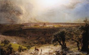 Frederic Edwin Church Werk - Jerusalem vom Ölberg aus