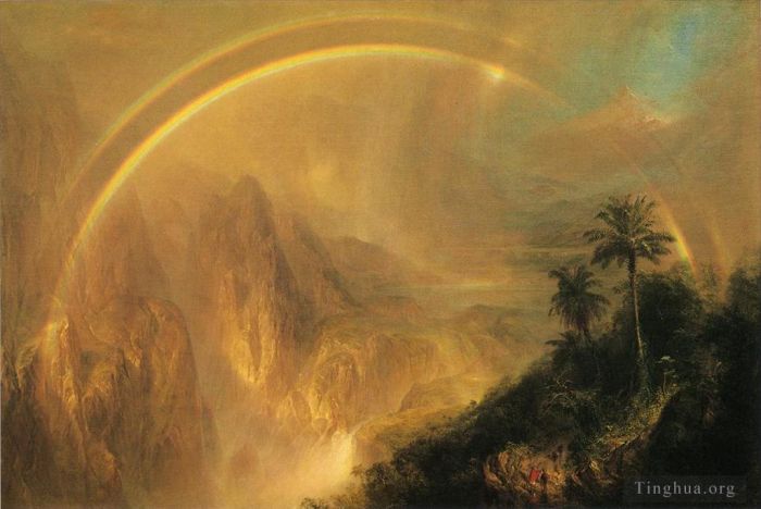 Frederic Edwin Church Ölgemälde - Regenzeit in den Tropen