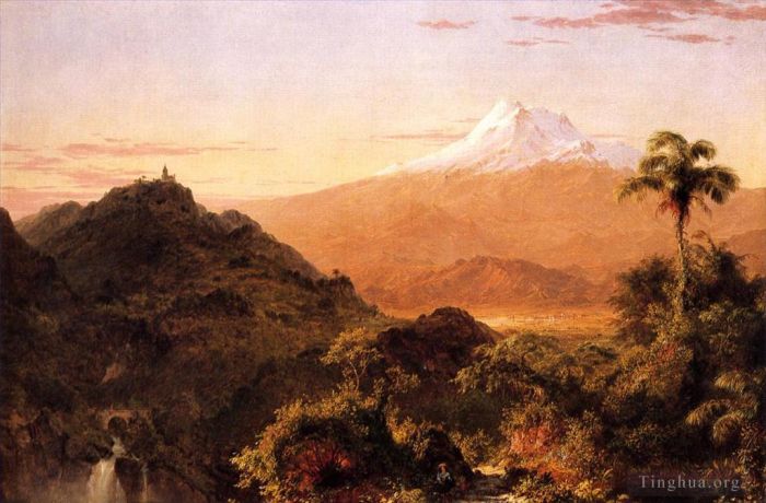Frederic Edwin Church Ölgemälde - Südamerikanische Landschaft