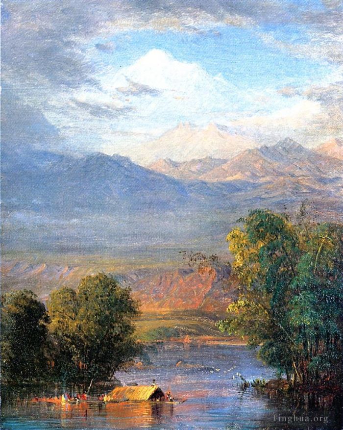 Frederic Edwin Church Ölgemälde - Der Fluss Magdalena, Ecuador