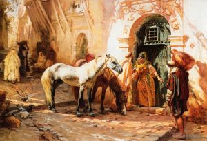 Frederick Arthur Bridgman Werk - Szene in Marokko