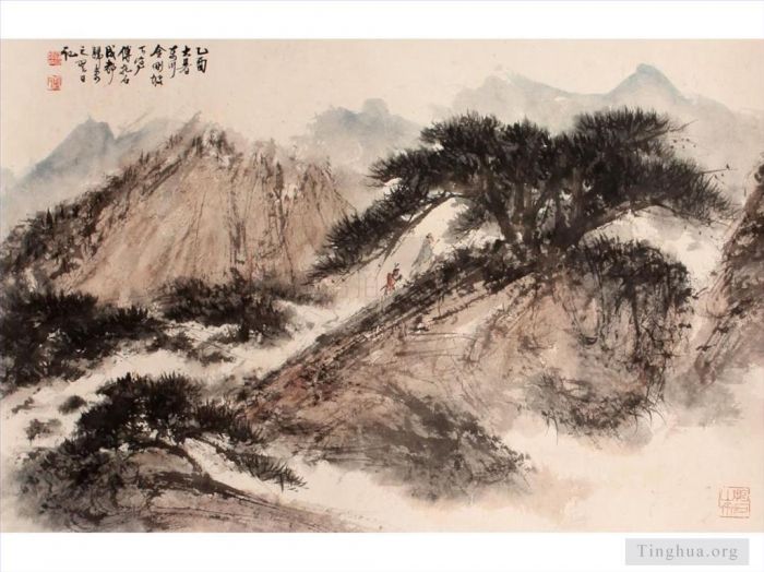 Fu Baoshi Chinesische Kunst - 02 Chinesische Landschaft