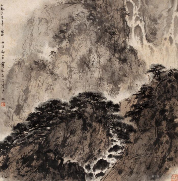 Fu Baoshi Chinesische Kunst - 18 Chinesische Landschaft