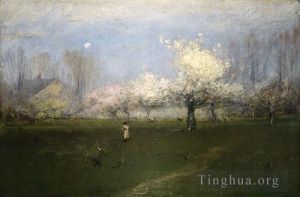 George Inness Werk - Frühlingsblüten Montclair New Jersey
