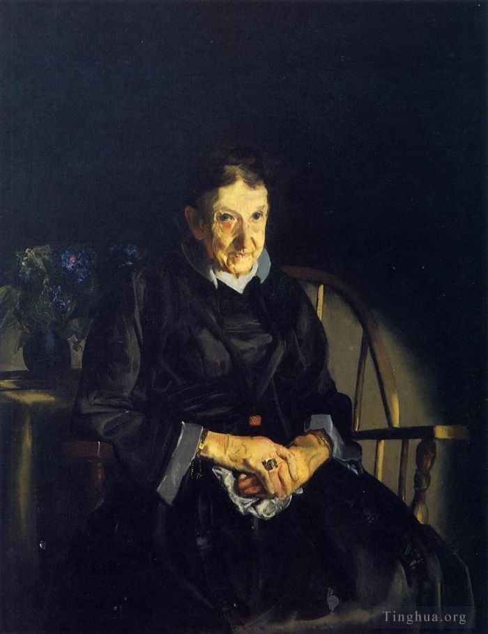 George Wesley Bellows Ölgemälde - Tante Fanny alias Old Lady in Black