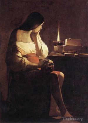Georges de La Tour Werk - Magdalena des Nachtlichts