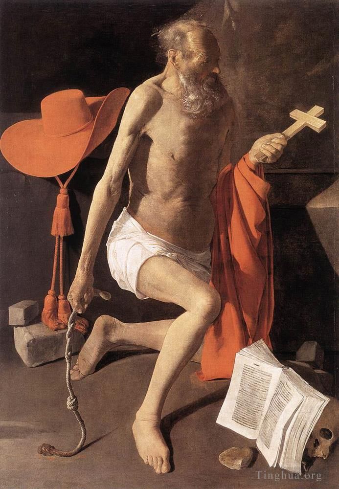 Georges de La Tour Ölgemälde - Büßender heiliger Hieronymus