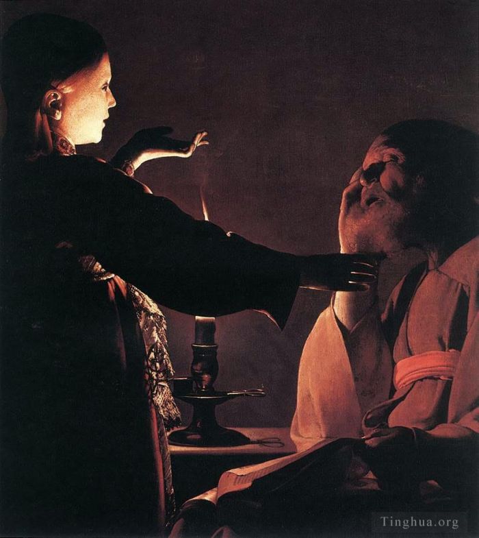 Georges de La Tour Ölgemälde - Der Traum des heiligen Josef