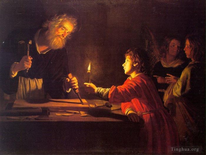 Gerard van Honthorst Ölgemälde - Kindheit Christi