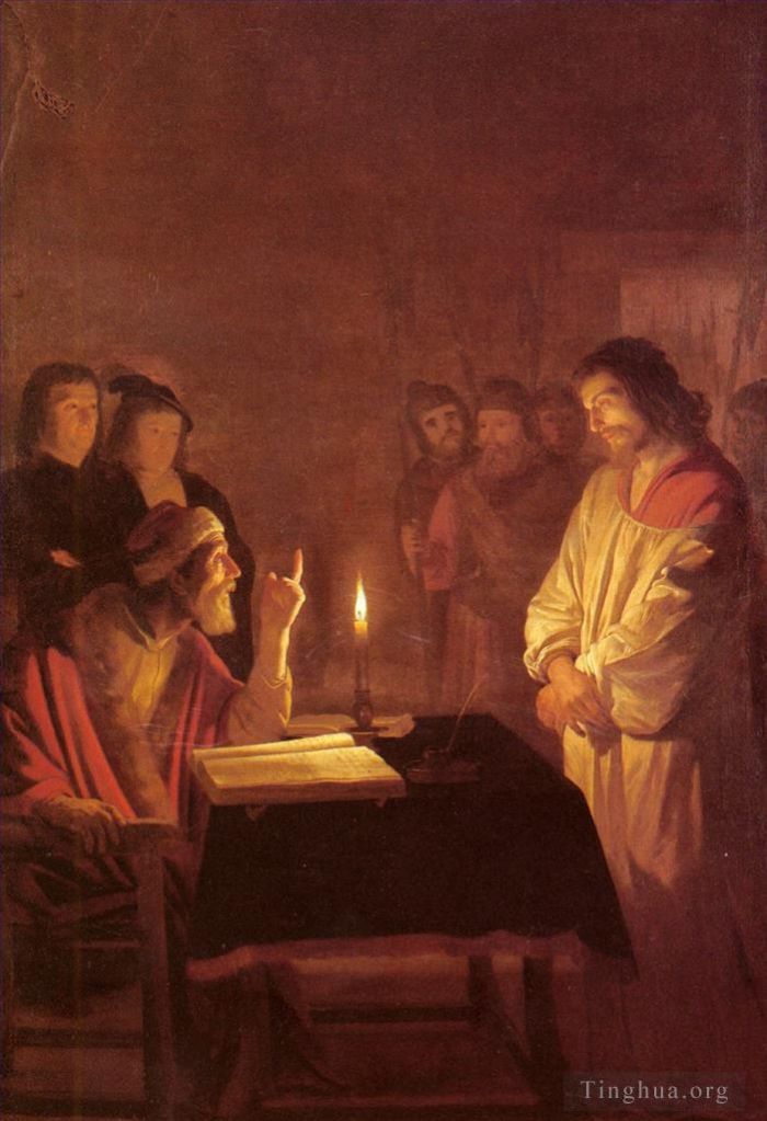 Gerard van Honthorst Ölgemälde - Christus vor dem Hohepriester