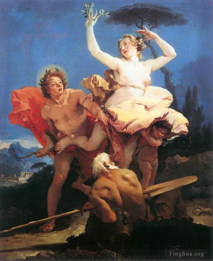 Giovanni Battista Tiepolo Ölgemälde - Apollo und Daphne