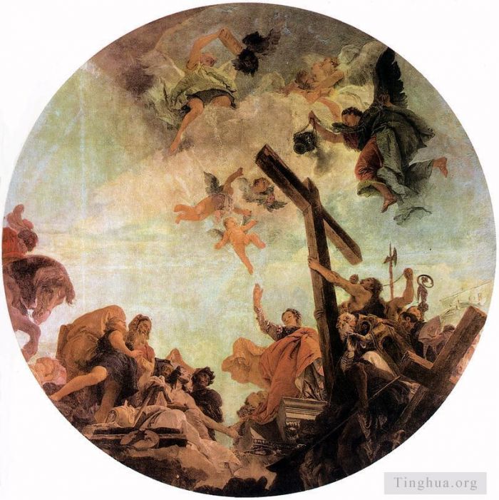 Giovanni Battista Tiepolo Ölgemälde - Entdeckung des wahren Kreuzes