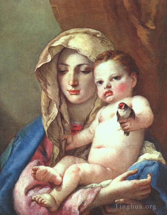 Giovanni Battista Tiepolo Ölgemälde - Madonna vom Stieglitz