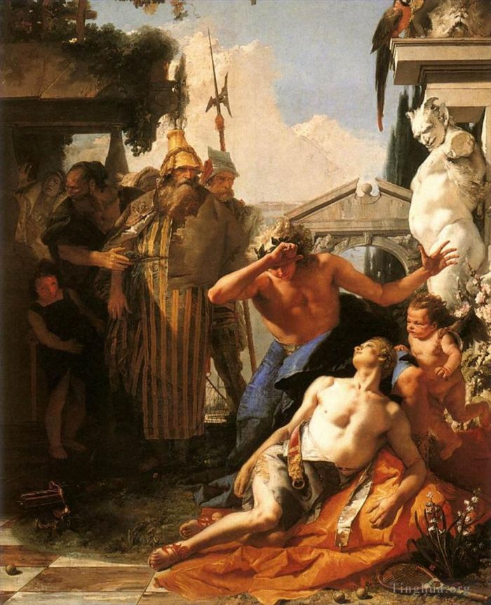Giovanni Battista Tiepolo Ölgemälde - Der Tod der Hyazinthe