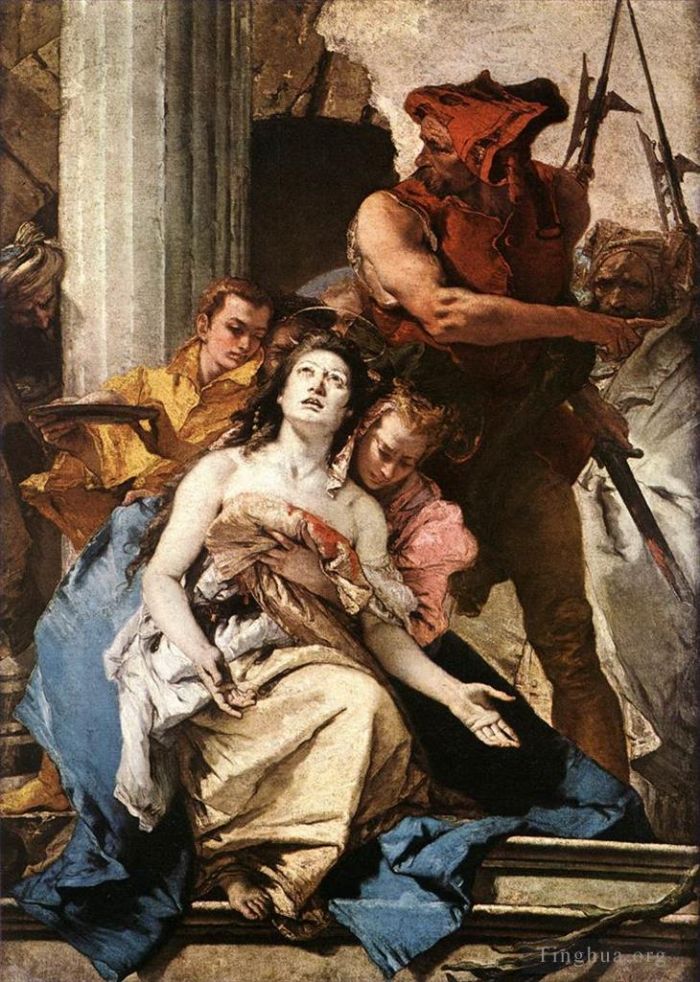 Giovanni Battista Tiepolo Ölgemälde - Das Martyrium der Heiligen Agatha