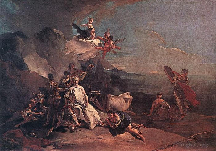 Giovanni Battista Tiepolo Ölgemälde - Die Vergewaltigung Europas