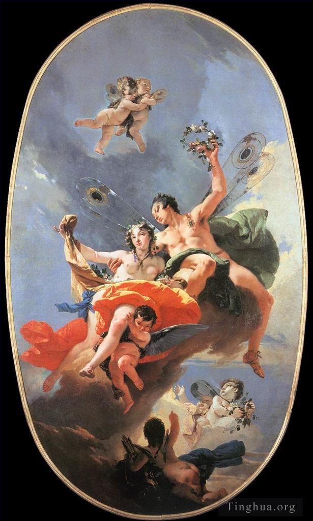 Giovanni Battista Tiepolo Ölgemälde - Der Triumph von Zephyr und Flora