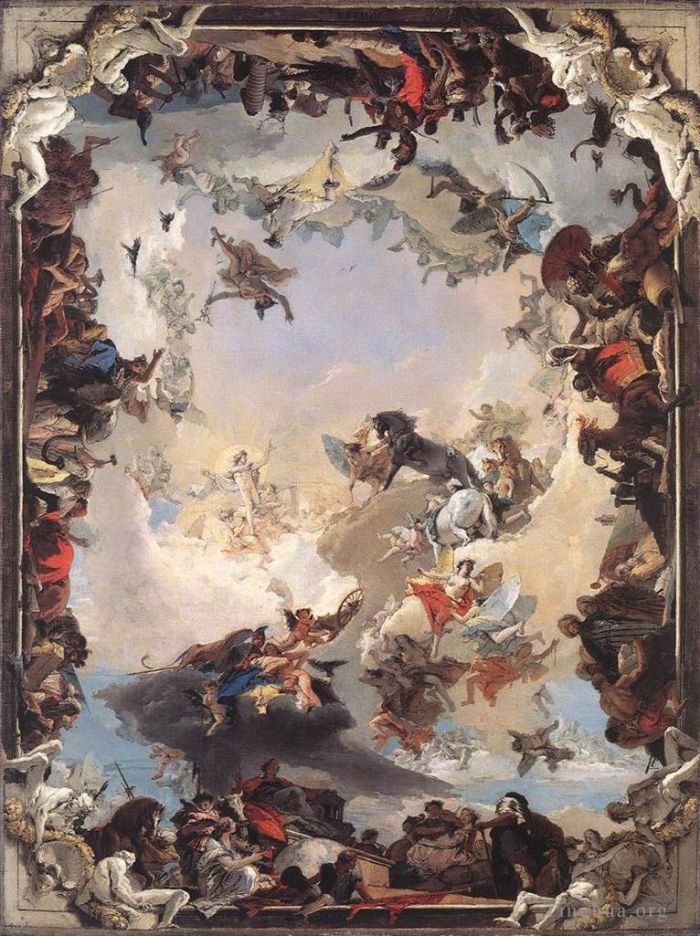 Giovanni Battista Tiepolo Andere Malerei - Allegorie der Planeten und Kontinente