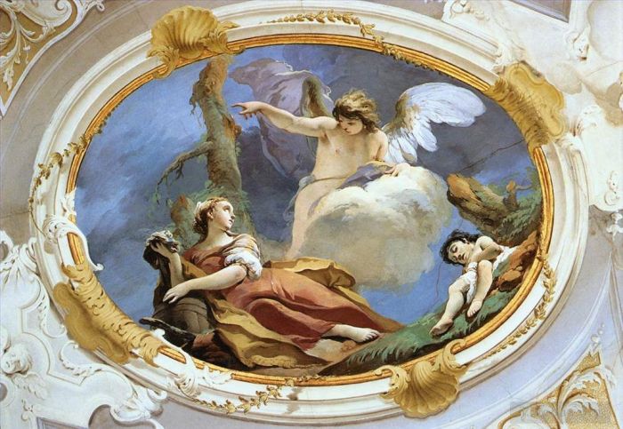 Giovanni Battista Tiepolo Andere Malerei - Palazzo Patriarcale Hagar in der Wildnis
