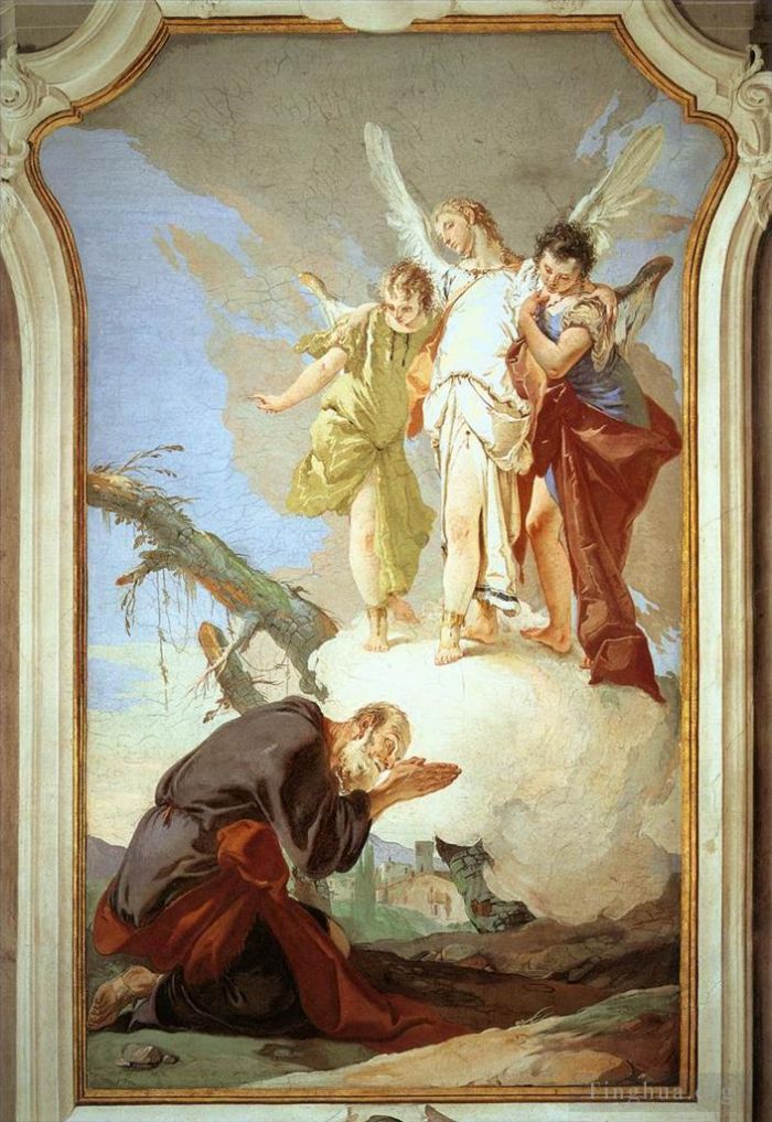 Giovanni Battista Tiepolo Andere Malerei - Palazzo Patriarcale Die drei Engel erscheinen Abraham
