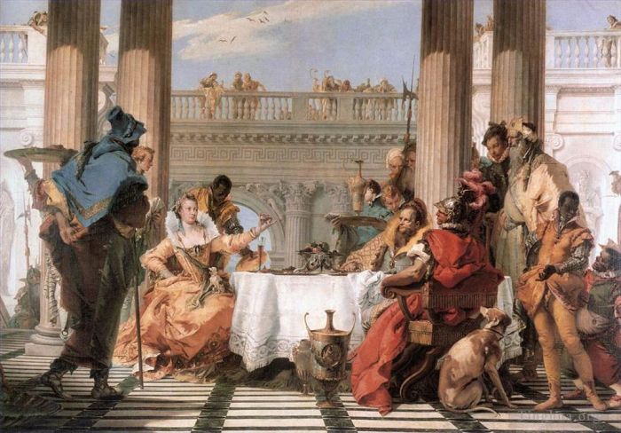 Giovanni Battista Tiepolo Andere Malerei - Das Bankett der Kleopatra