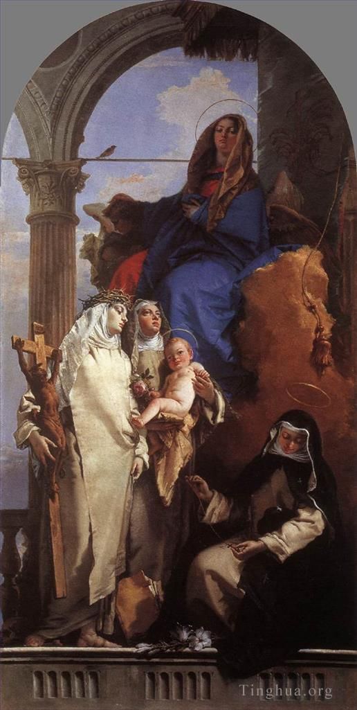 Giovanni Battista Tiepolo Andere Malerei - Die Jungfrau erscheint den dominikanischen Heiligen