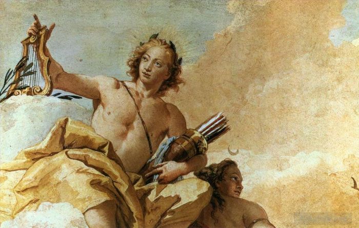 Giovanni Battista Tiepolo Andere Malerei - Villa Valmarana Apollo und Diana