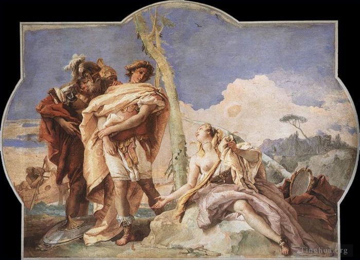 Giovanni Battista Tiepolo Andere Malerei - Villa Valmarana Rinaldo verlässt Armida