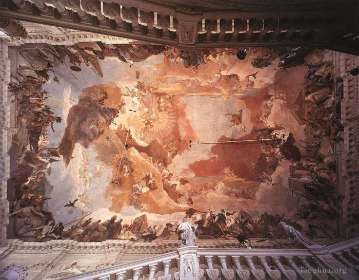 Giovanni Battista Tiepolo Andere Malerei - Würzburger Apollo und die Kontinente