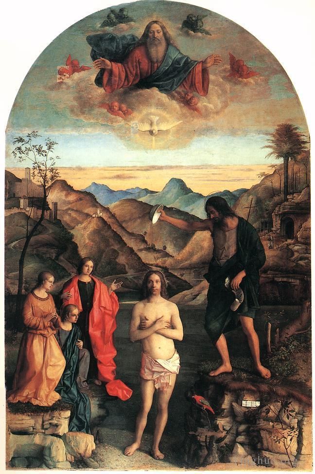 Giovanni Bellini Ölgemälde - Taufe Christi