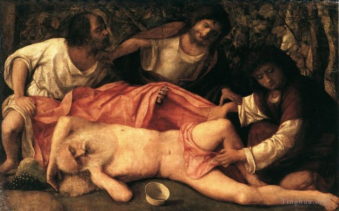 Giovanni Bellini Ölgemälde - Trunkenheit Noahs