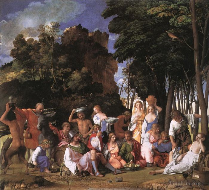 Giovanni Bellini Ölgemälde - Fest der Götter