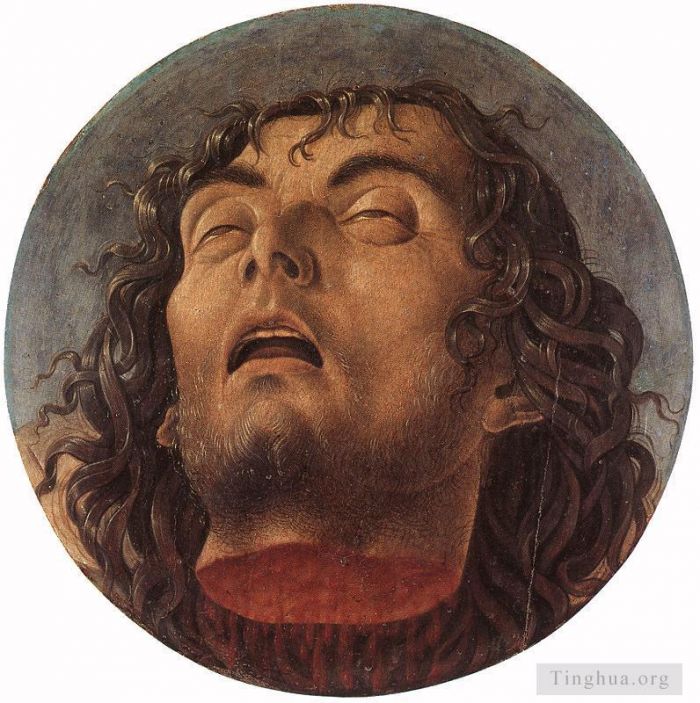 Giovanni Bellini Ölgemälde - Kopf des Heiligen Johannes des Täufers