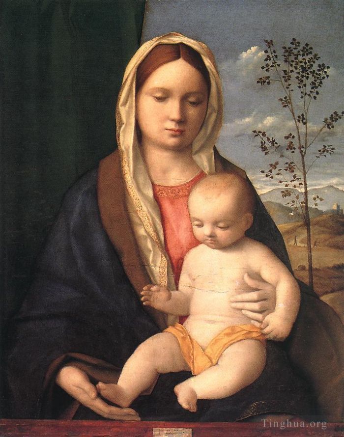 Giovanni Bellini Ölgemälde - Madonna und Kind
