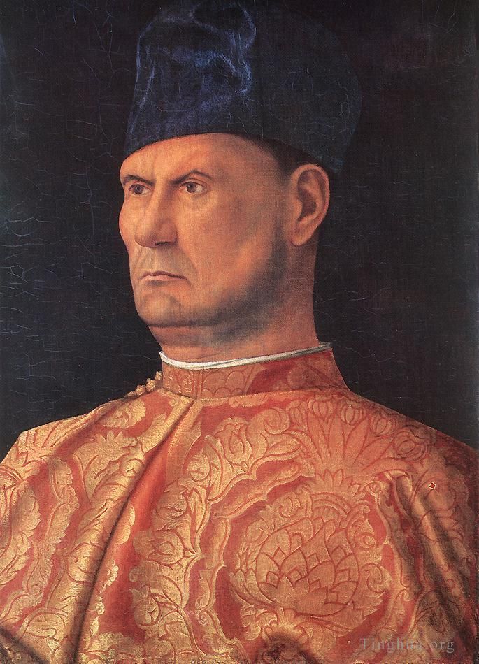 Giovanni Bellini Ölgemälde - Porträt eines Condottiere