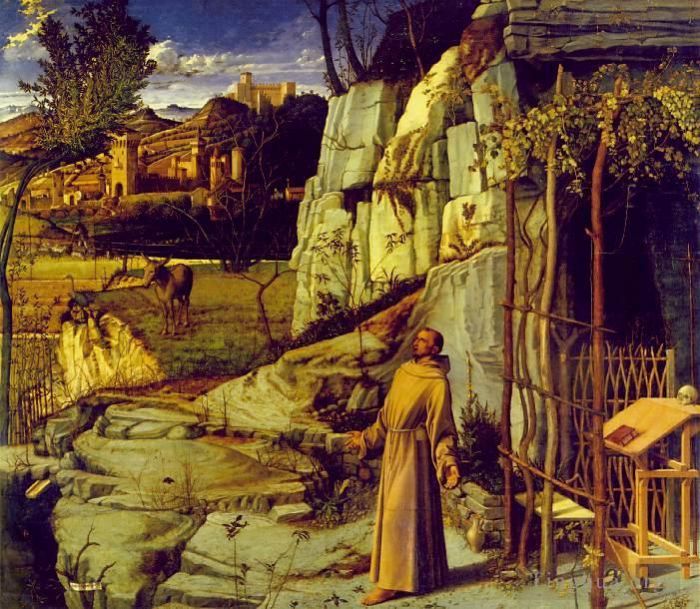 Giovanni Bellini Ölgemälde - Der heilige Franziskus in Ekstase